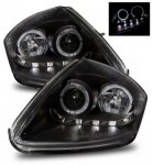 Mitsubishi Eclipse 2000-2005 Projector Headlights Black Halo LED DRL
