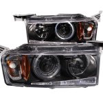 Scion xB 2004-2006 Projector Headlights Black Halo LED