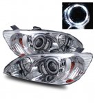2005 Honda Civic Projector Headlights Chrome Halo