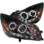 Buick Regal 2011-2012 Projector Headlights Black CCFL Halo LED DRL
