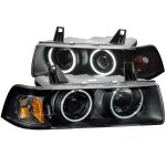 BMW 3 Series Coupe 1992-1998 Projector Headlights Black CCFL Halo BMW 3 Series Coupe 1992-1998 Projector Headlights Black CCFL Halo