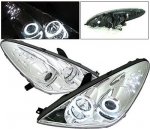 Lexus ES300 2002-2003 Chrome Projector Headlights  Halo LED