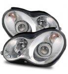 Mercedes Benz C Sedan 2001-2007 Projector Headlights Chrome AMG Style