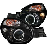Subaru Impreza 2002-2003 Projector Headlights Black CCFL Halo LED