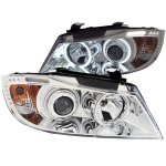 2006 BMW 3 Series Sedan Projector Headlights Chrome CCFL Halo LED