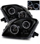 2001 Honda Prelude Projector Headlights Black Halo LED