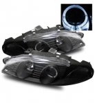 Mitsubishi Eclipse 1997-1999 Projector Headlights Black Halo