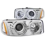 2002 GMC Sierra Denali Clear Projector Headlights with Halo 2002 GMC Sierra Denali Clear Projector Headlights with Halo