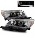 2013 Chevy Malibu Projector Headlights Black LED Bar 2013 Chevy Malibu Projector Headlights Black LED Bar