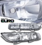 Saturn SL 1996-1999 Clear Euro Headlights