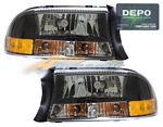 2003 Dodge Dakota Depo Black Euro Headlights