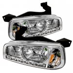 2010 Dodge Charger Clear Euro Headlights with LED