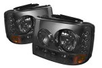 2003 Chevy Tahoe Smoked Headlights and Bumper Lights Conversion with LED