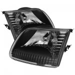 Ford Expedition 1997-2002 Black Euro Headlights