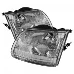 Ford Expedition 1997-2002 Clear Euro Headlights