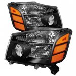 2009 Nissan Titan Black Headlights