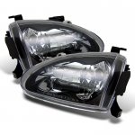 Honda Del Sol 1993-1997 Black Euro Headlights