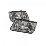 VW Jetta 1999-2005 Clear Crystal Euro Headlights