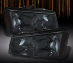 2005 Chevy Silverado Smoked Euro Headlights