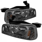 2009 Dodge Charger Smoked Euro Headlights with LED 2009 Dodge Charger Smoked Euro Headlights with LED