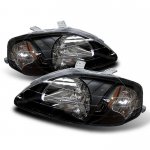 1999 Honda Civic Black Euro Headlights