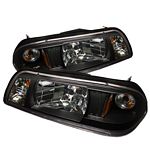 1990 Ford Mustang Black Euro Headlights