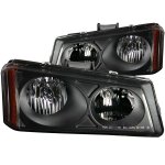 Chevy Silverado 2003-2006 Euro Headlights with Black Housing