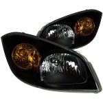 Chevy Cobalt 2005-2012 Black Euro Headlights