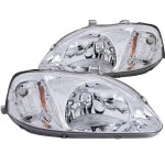 1999 Honda Civic Clear Euro Headlights