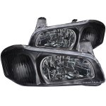 Nissan Maxima 2000-2001 Black Euro Headlights