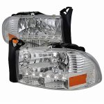 1998 Dodge Dakota Chrome Headlights LED DRL