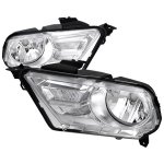 2011 Ford Mustang Chrome Clear Headlights