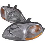 Honda Civic 1996-1998 Clear Euro Headlights