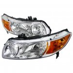 2009 Honda Civic Coupe Chrome Custom Headlights