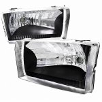 1999 Ford F350 Super Duty Black Euro Headlights 1999 Ford F350 Super Duty Black Euro Headlights