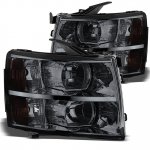 2011 Chevy Silverado 3500HD Smoked Headlights