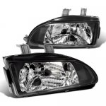 Honda Civic 1992-1995 JDM Black Euro Headlights