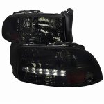 1998 Dodge Dakota Smoked Headlights LED DRL