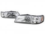 1997 Nissan Sentra Clear Euro Headlights and Corner Lights