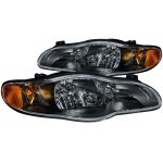 Chevy Monte Carlo 2000-2005 Black Euro Headlights