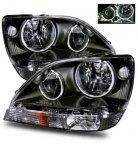 2002 Lexus RX300 CCFL Halo Headlights Black 2002 Lexus RX300 CCFL Halo Headlights Black