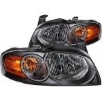 Nissan Sentra 2004-2006 Black Headlights