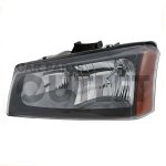 2007 Chevy Silverado Black Left Driver Side Replacement Headlight