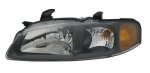 Nissan Sentra 2002-2003 Black Left Driver Side Replacement Headlight