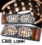2006 Chevy Silverado Smoked LED Style Bumper Lights