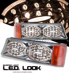 2006 Chevy Silverado Chrome LED Style Bumper Lights