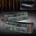 2003 Chevy Silverado 2500HD Smoked LED Bumper Lights