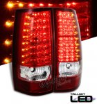 2007 Chevy Tahoe Red and Clear LED Tail Lights
