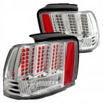 2000 Ford Mustang LED Tail Lights Chrome