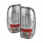 2005 Ford F350 Super Duty Clear LED Tail Lights